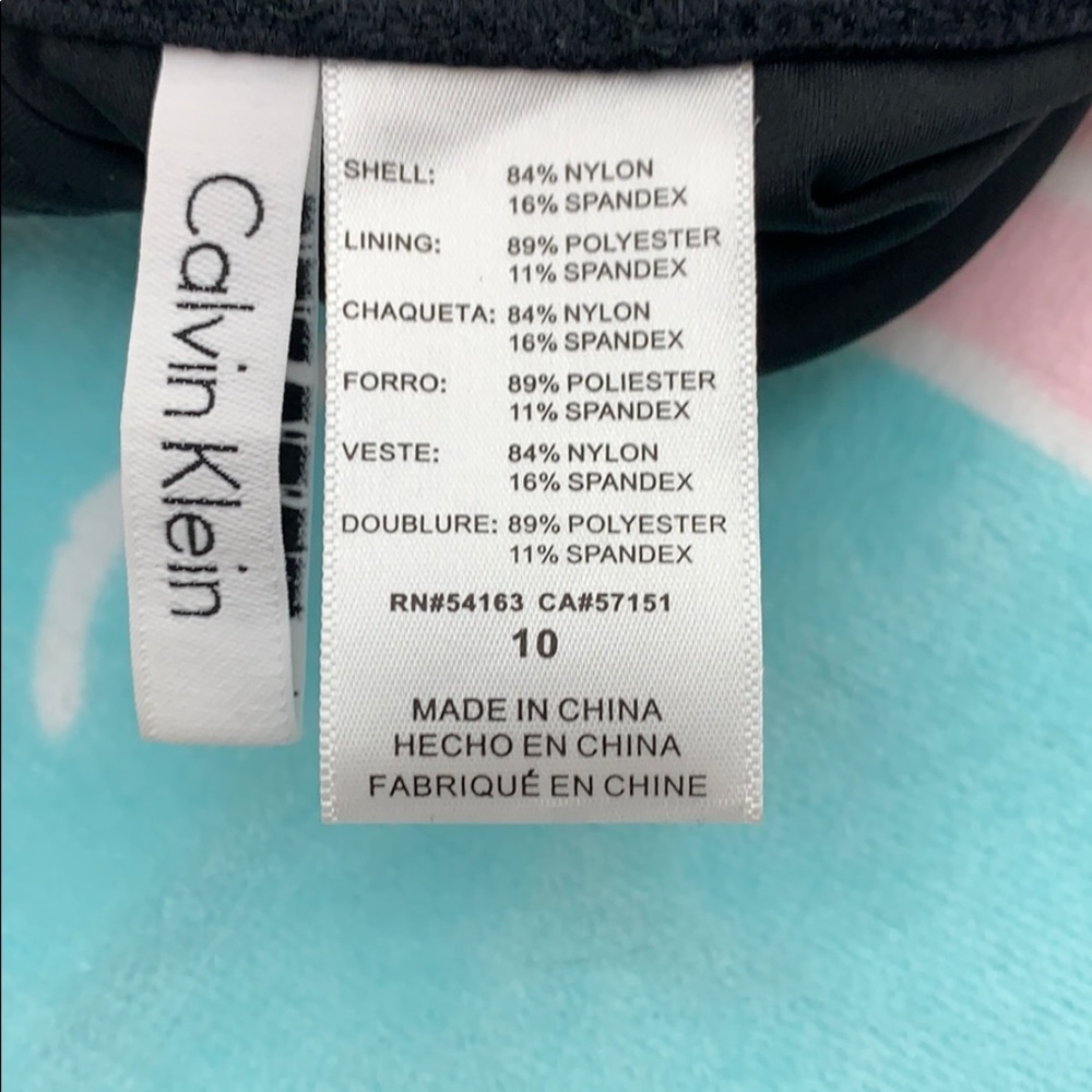 Calvin Klein Slimming Black One-Piece Swimsuit 6 - Picture 5 of 5